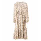 Cottagecore Long Sleeve Midi Dress