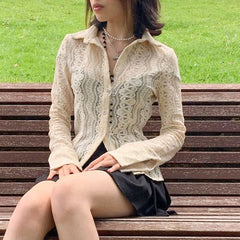 Fairy Grunge White Lace T-shirt