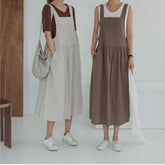 Cottagecore Linen Casual Dress