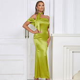 Green Evening Dress In Burlesque Inspired By Christina Aguilera