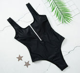 Avidlove Bodysuit for Tank Tops High Cut Body Suits Zip Up Leotards S-XXL