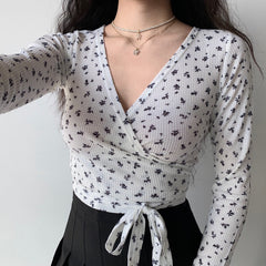 Posey Floral Wrap Top