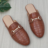 Buckle Flat Mules