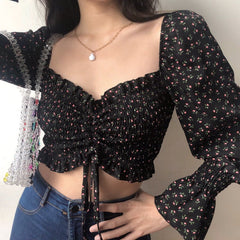 Rae Ruched Drawstring Top