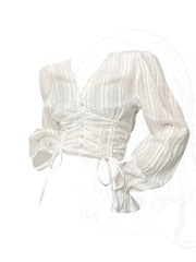 Gossamer Glow Textured Blouse