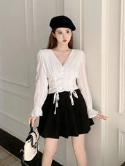 Gossamer Glow Textured Blouse