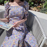 Cottagecore Puff Sleeve Summer Dress