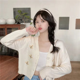 Cottagecore Sweet Flower Embroidery Cardigan