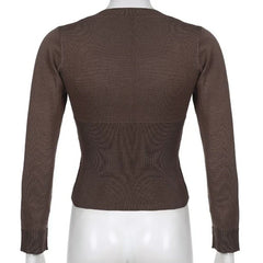 Cocoa Comfort Ribbed Cardigan