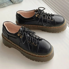 Genuine Leather Platform shoes