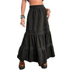 Goblincore Green Long Skirt
