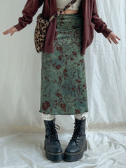 Goblincore Tie Dye Long Skirt