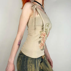 Fairycore Grunge Floral Top