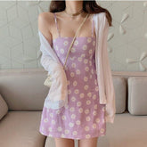 Cottagecore Daisy Print Dress