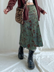 Goblincore Tie Dye Long Skirt