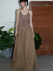 Goblincore Sleeveless Dress