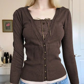 Cocoa Comfort Ribbed Cardigan