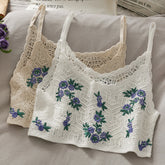 Cottagecore Knit Crop Top