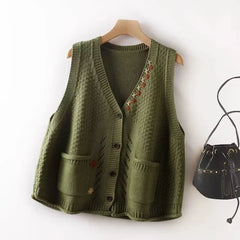 Cinnamon Stitch Crafted Vest