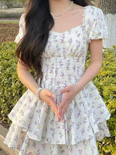 Cottagecore Sweet Square Collar Dress