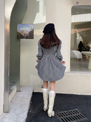 Penny Houndstooth Doll Dress ~ HANDMADE