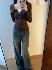 Chocolate Charm Ribbed Sweater