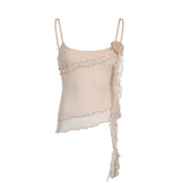 Double-layer Mesh Crop Top