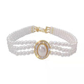 Fairy Three-layer Pearl Collar Choker