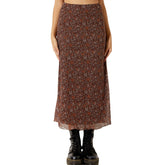 Goblincore Floral Long Skirt