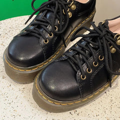 Genuine Leather Platform shoes