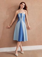 Stylish Colorblock Tube Dress: A Premium Choice for Women