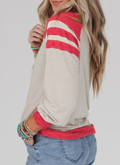 Color Block Raglan Sleeve Top