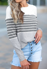Classic Striped Lightweight Sweater
