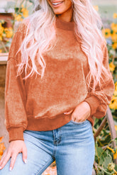 Drop Shoulder Crew Neck Sweatshirt