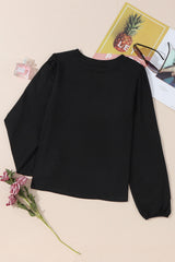 Embroidered Floral Puff Sleeve Top