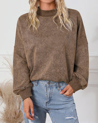 Drop Shoulder Crew Neck Sweatshirt