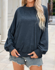 Drop Shoulder Crew Neck Sweatshirt