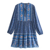 Calista Boho Long Sleeve Mini Dress