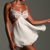 Always You Chain Strap Lace Bralette Mini Dress