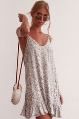 Fashion Sexy Vest Floral Vocation Shift Dresses