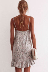 Fashion Sexy Vest Floral Vocation Shift Dresses