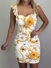 Fashion Sleeveless Print Vest Bodycon Dresses