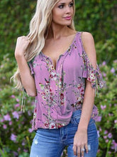 Fashion V neck Short sleeve T-Shirts