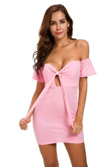 Fashion Short sleeve Lacing Bodycon Dresses