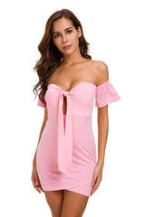 Fashion Short sleeve Lacing Bodycon Dresses
