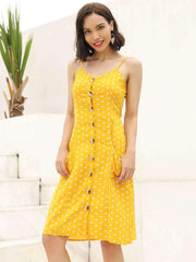 Fashion Sexy Point Vest Skater Dresses