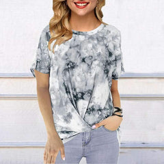 Fashion Round neck Print Short sleeve T-Shirts
