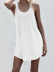 Racerback High-Low Mini Dress