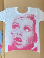 Solid Abstract Print T-shirts