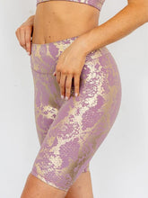 Snakeskin Print Stretch Sports Shorts